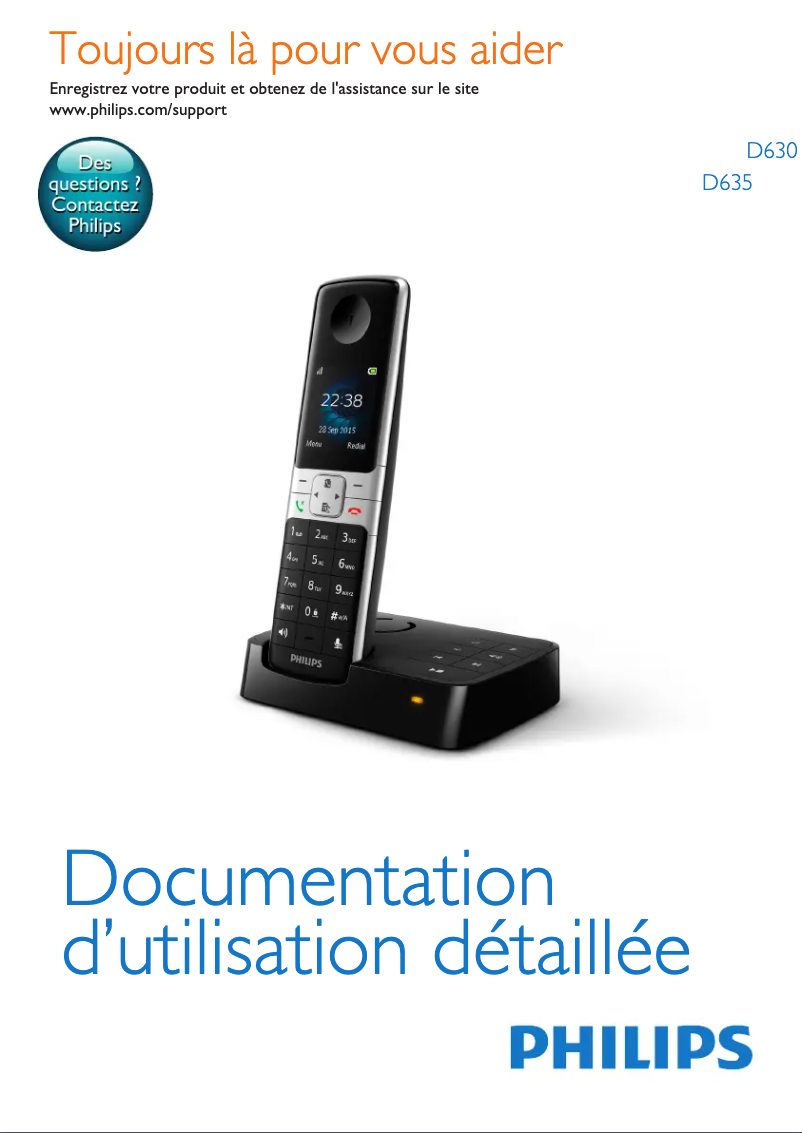 Image de la première page du manuel de l'appareil D6353B