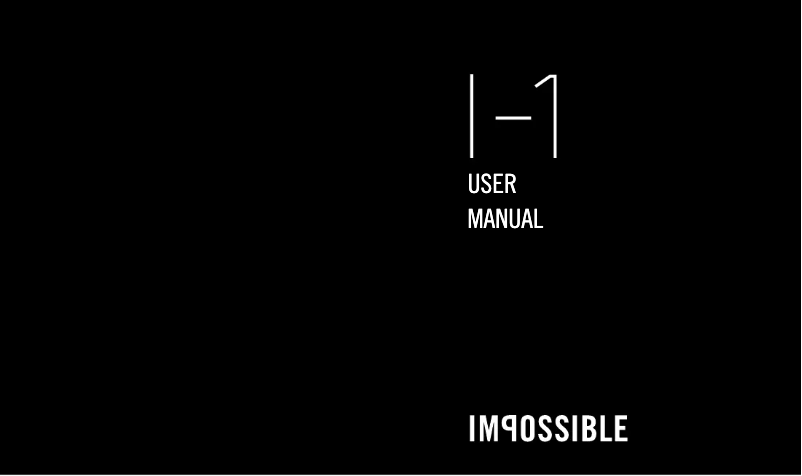 Image de la première page du manuel de l'appareil Impossible I-1