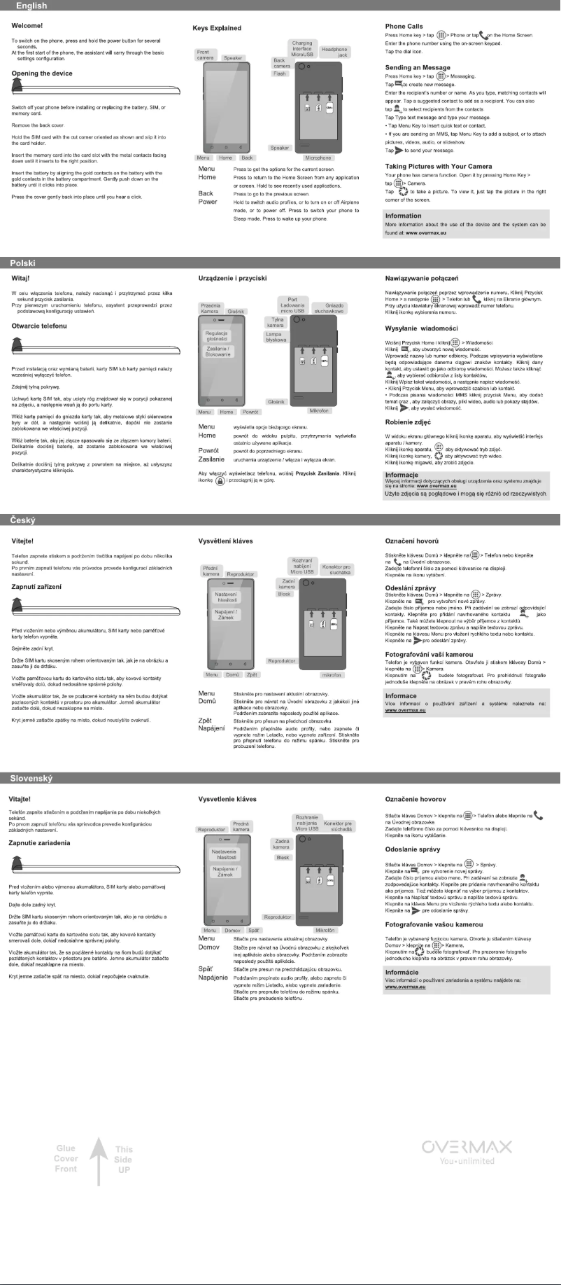 Page 1 of the manual User Manual Overmax Vertis 5025 Expi
