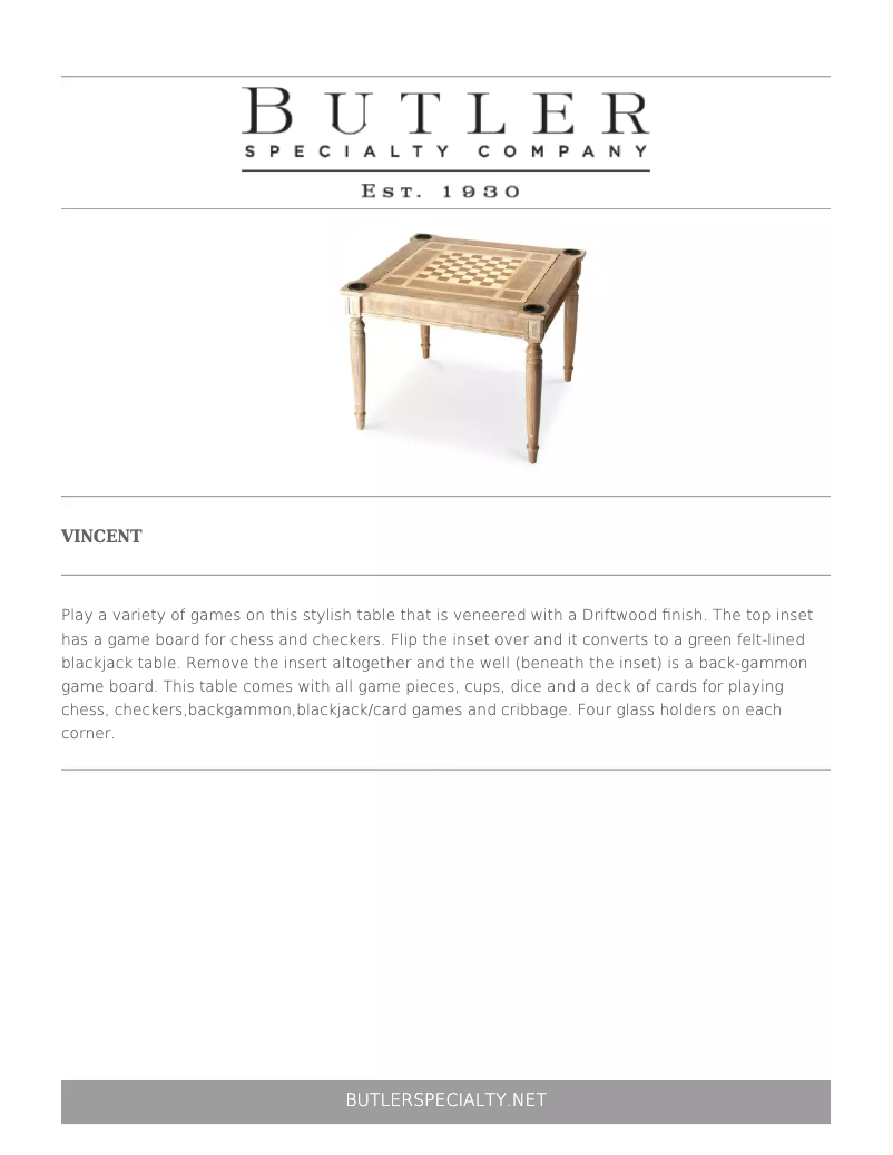 Page n°1 - Manuel utilisateur Butler Vincent