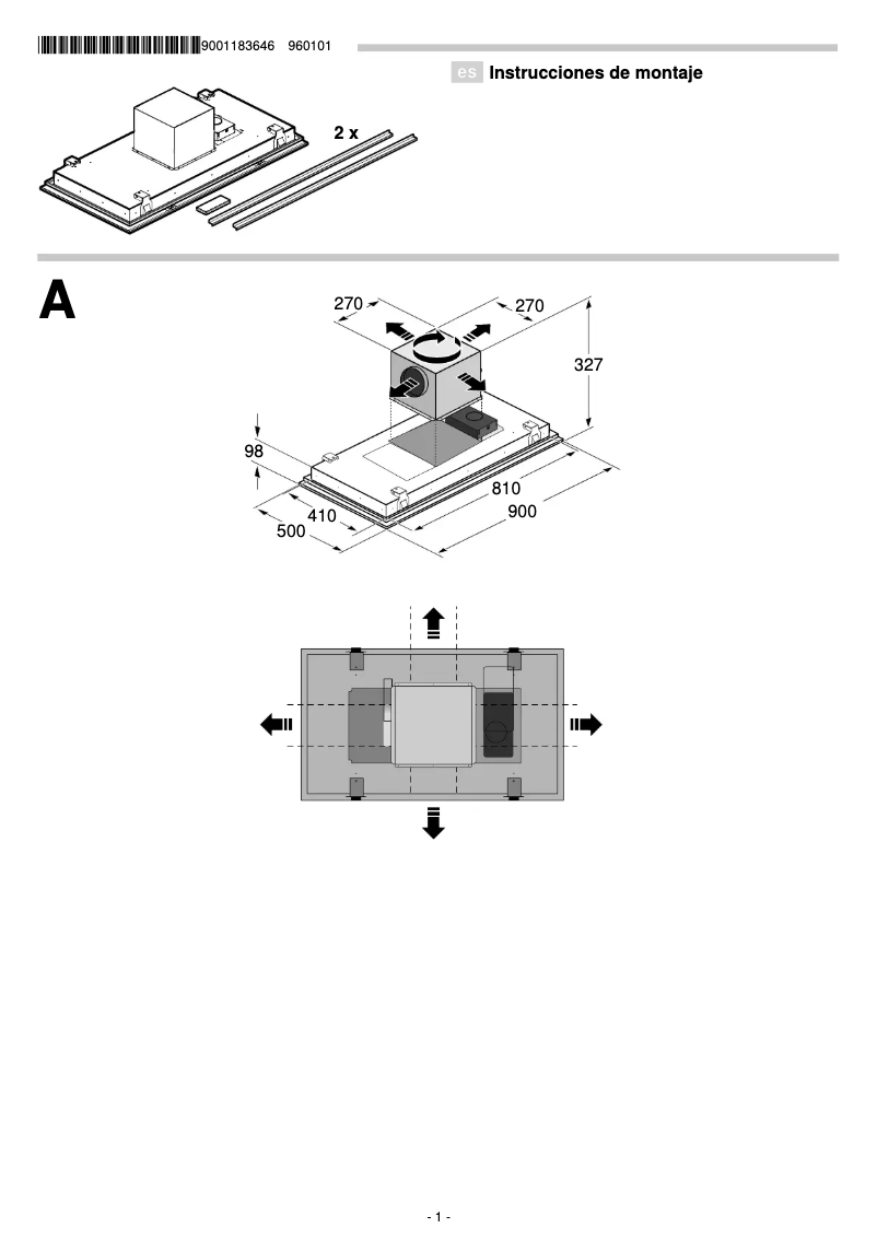 Página 1 del manual Guía de instalación Siemens LF959RE55