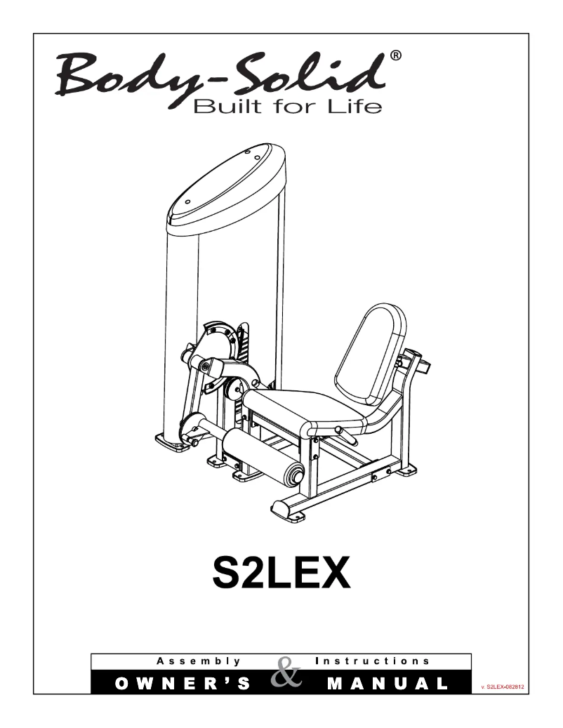 Image de la première page du manuel de l'appareil S2LEX