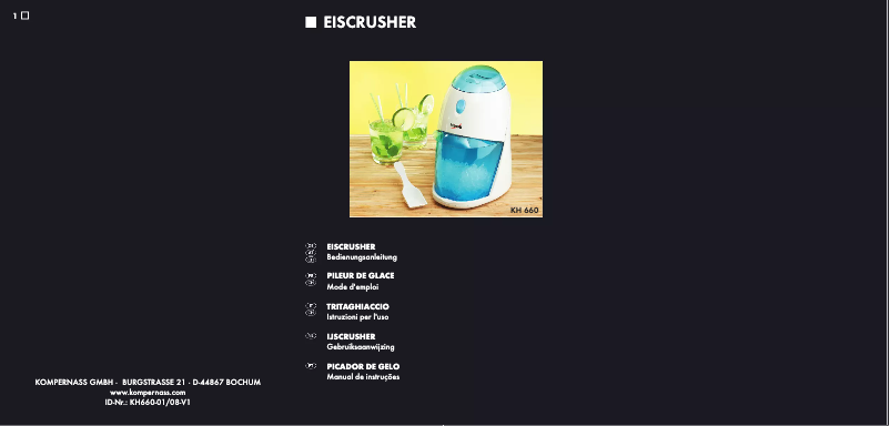 Page 1 de la notice Manuel utilisateur Bifinett KH 660