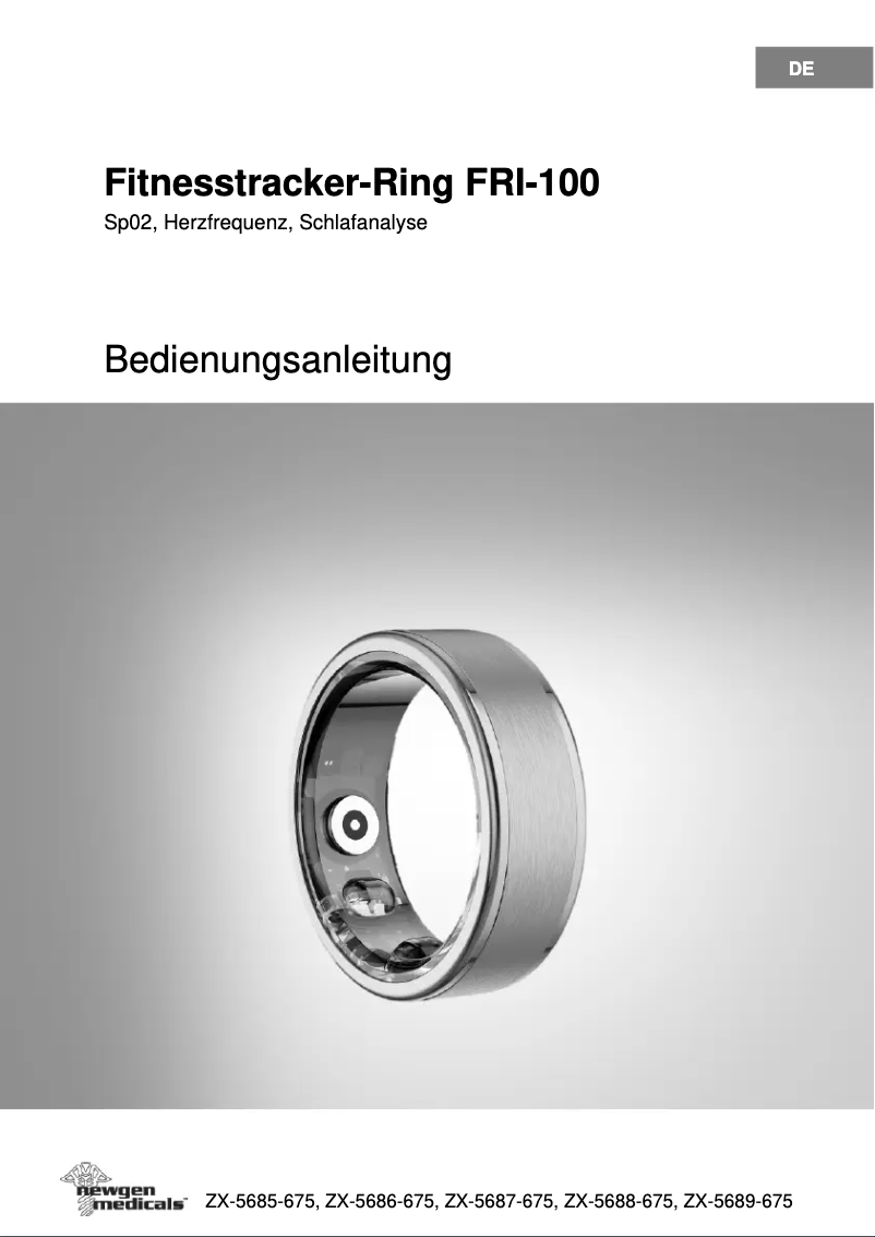 Image de la première page du manuel de l'appareil FRI-100