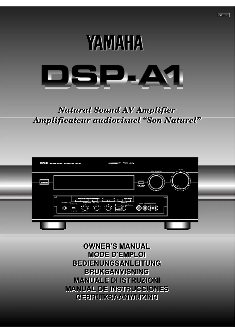 Page n°1 - Manuel utilisateur Yamaha DSP-A1