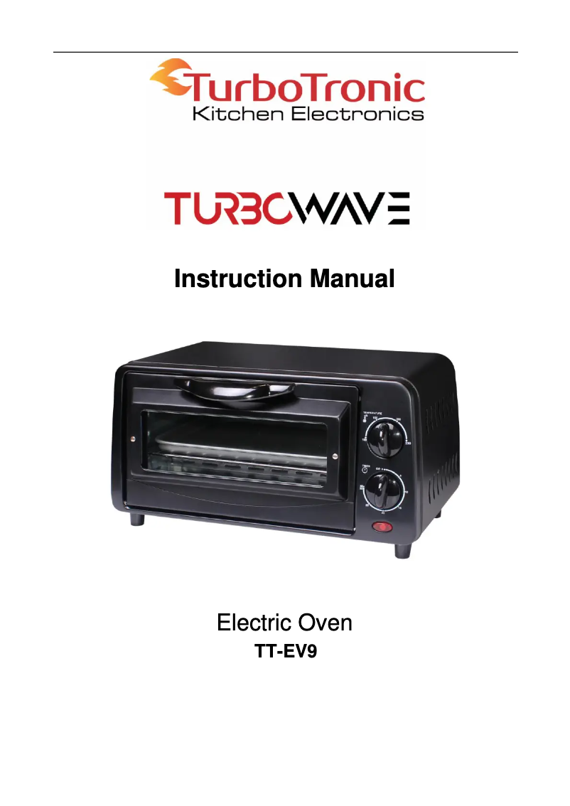 Page 1 de la notice Manuel utilisateur TurboTronic TurboWave TT-EV9