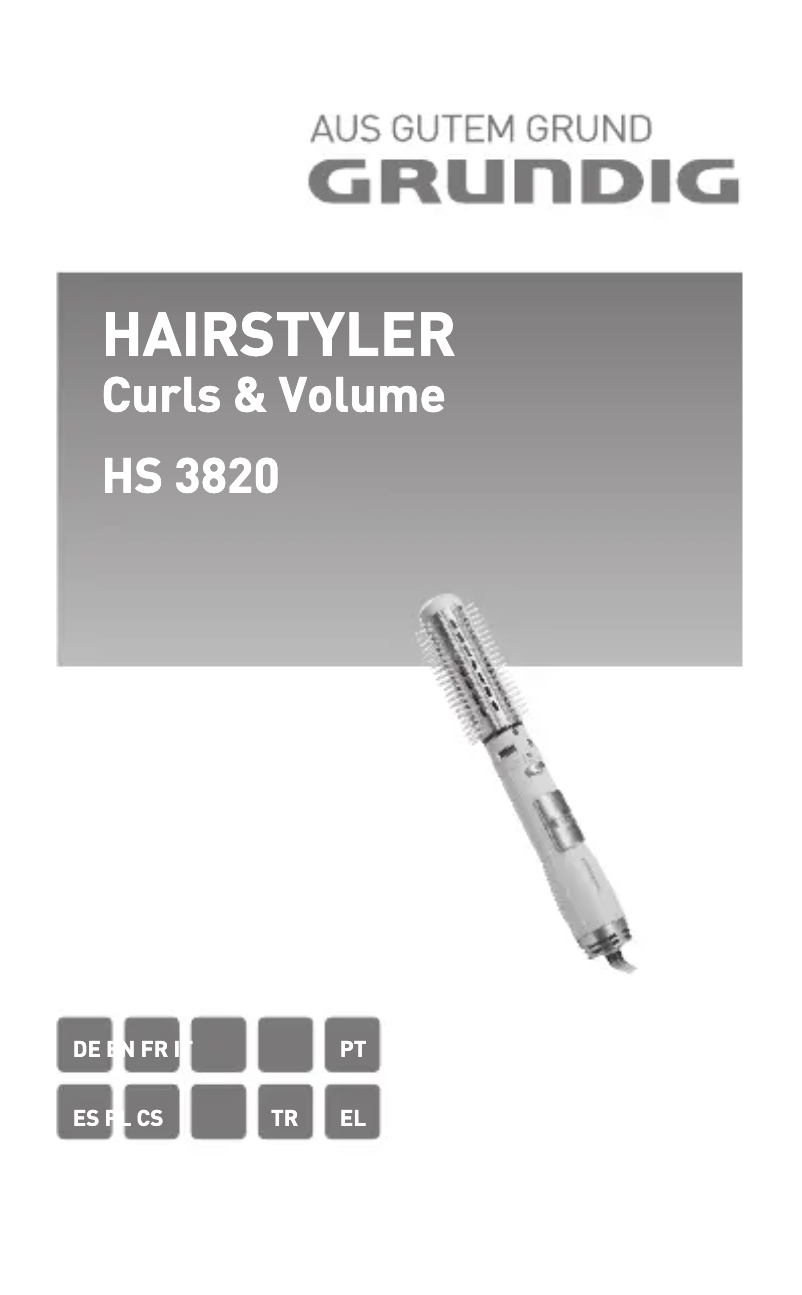 Image de la première page du manuel de l'appareil HS 3820