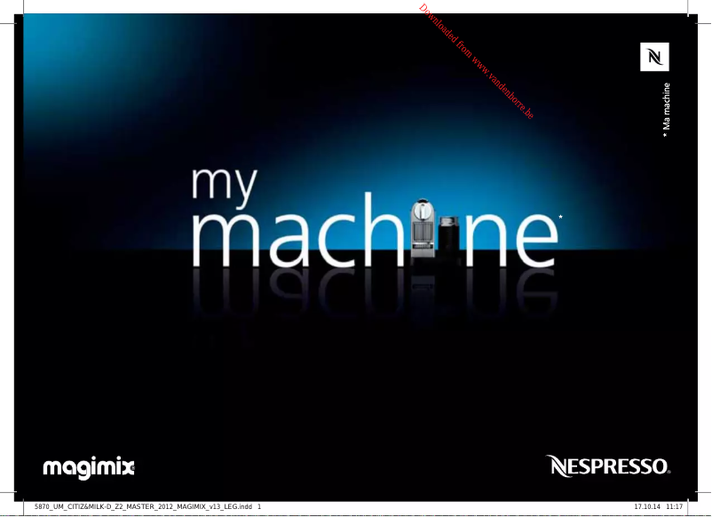 Page n°1 - Manuel utilisateur Magimix Nespresso 11319B