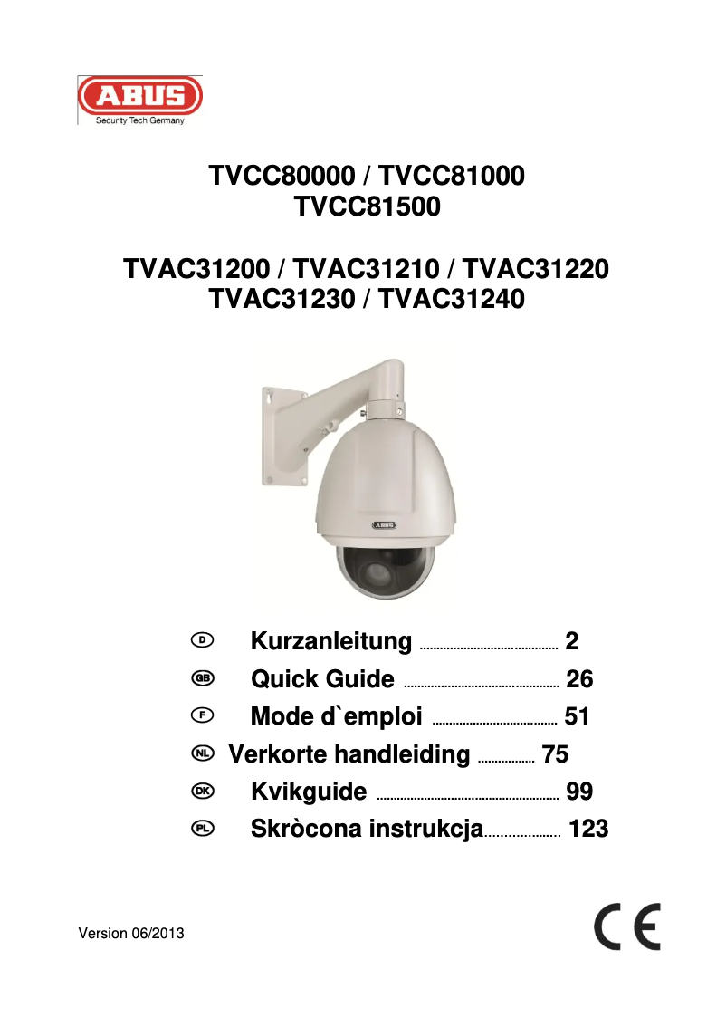 Página 1 del manual Manual de usuario Abus TVCC80000