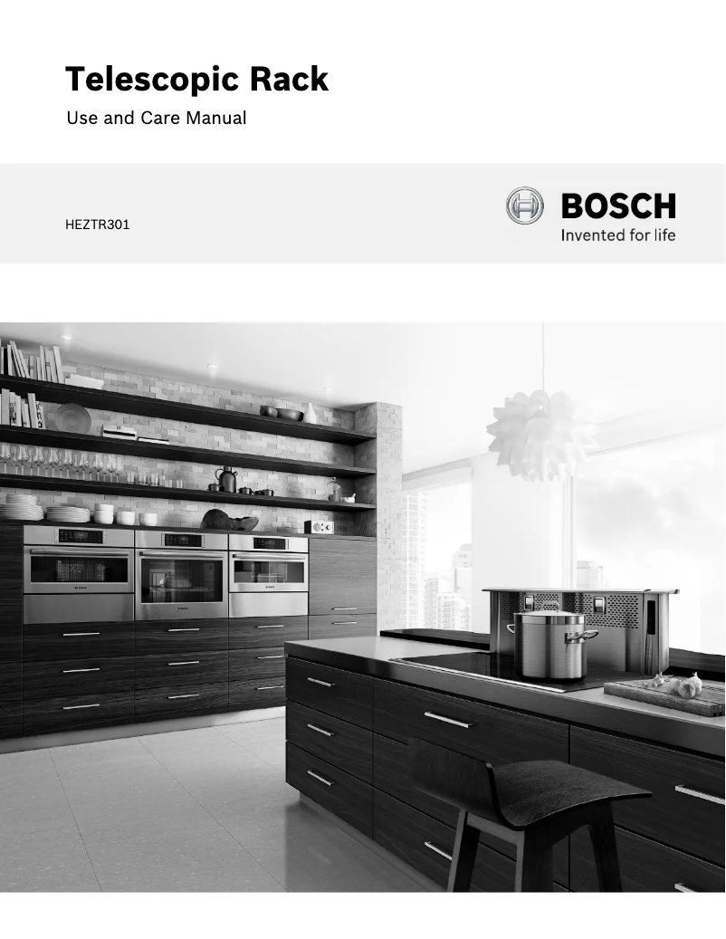 Page 1 of the manual Use and Maintenance Manual Bosch HEZTR301