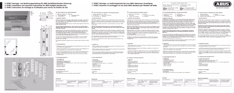 Page 1 de la notice Guide d'installation Abus DF88