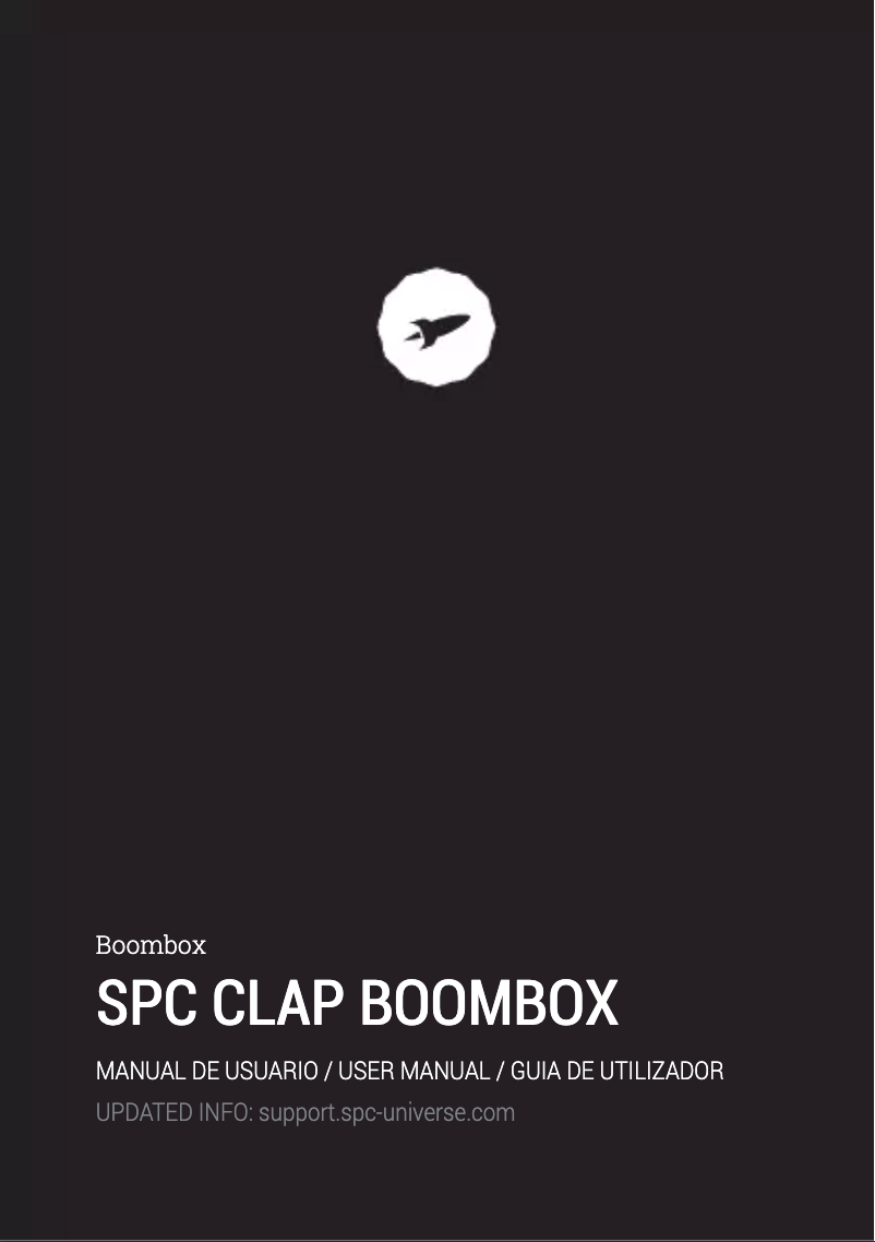 Page n°1 - Manuel utilisateur SPC Clap Boombox