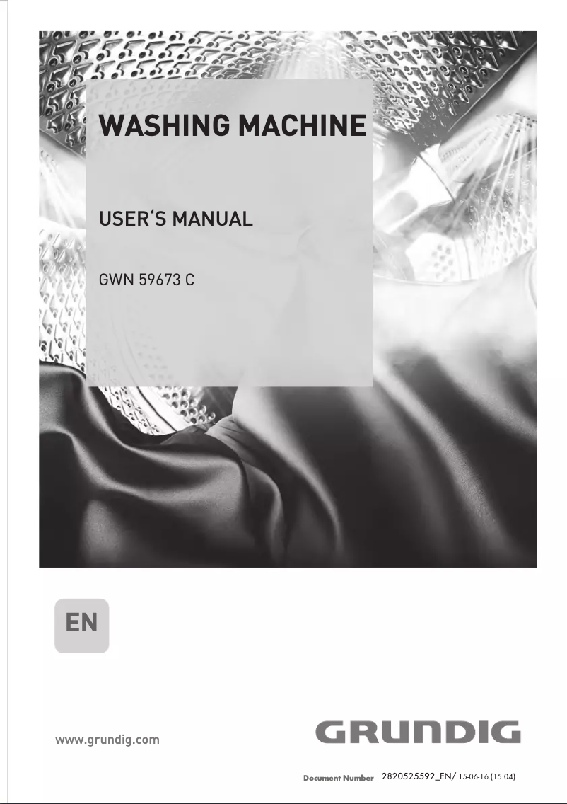 Image de la première page du manuel de l'appareil GWN 59673 C