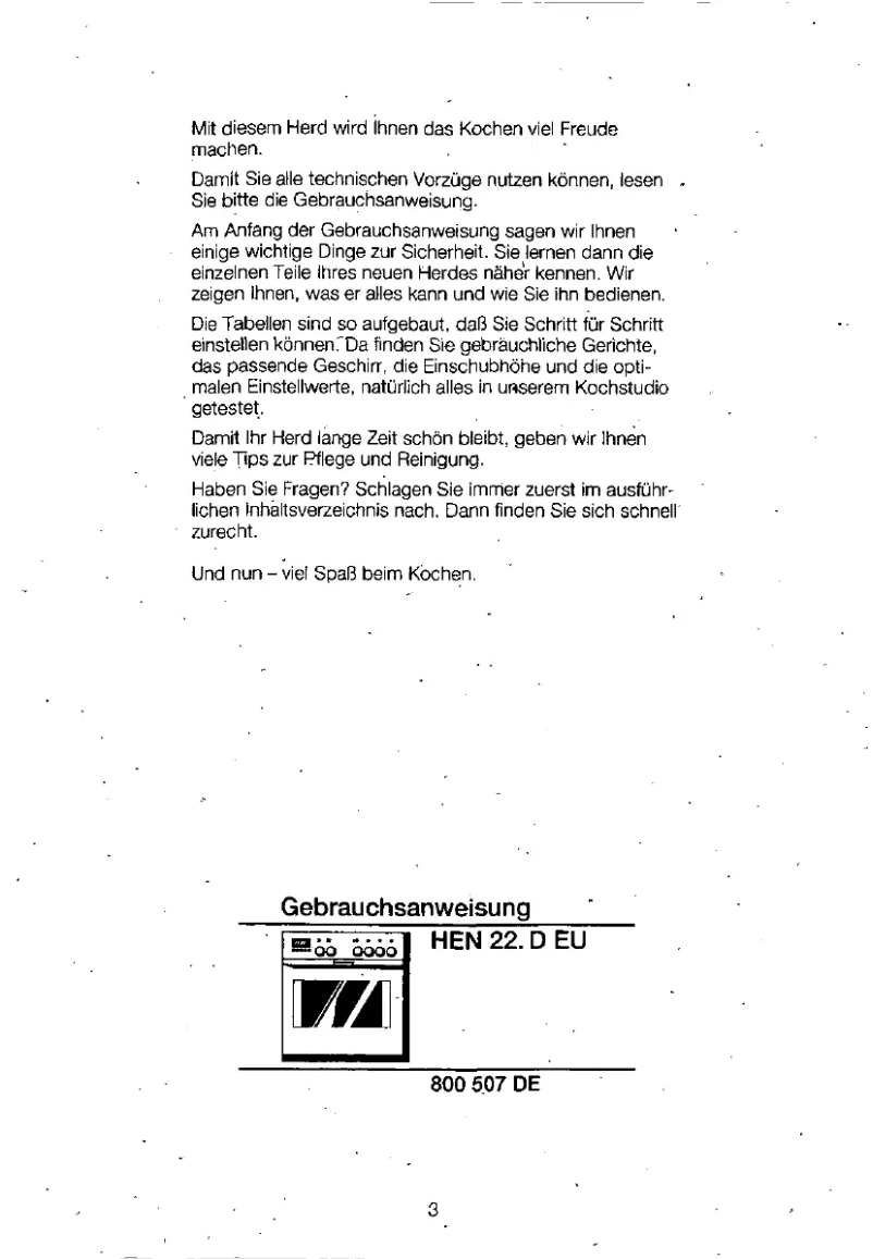 Page 1 de la notice Manuel utilisateur Bosch HEN220D256D