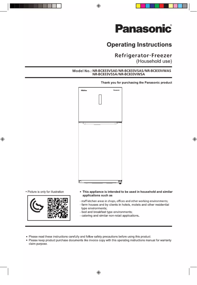 Image de la première page du manuel de l'appareil NR-BC833VS