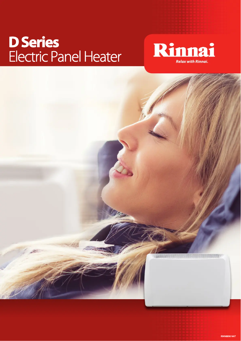 Page 1 de la notice Fiche technique Rinnai DEPH-15DTW