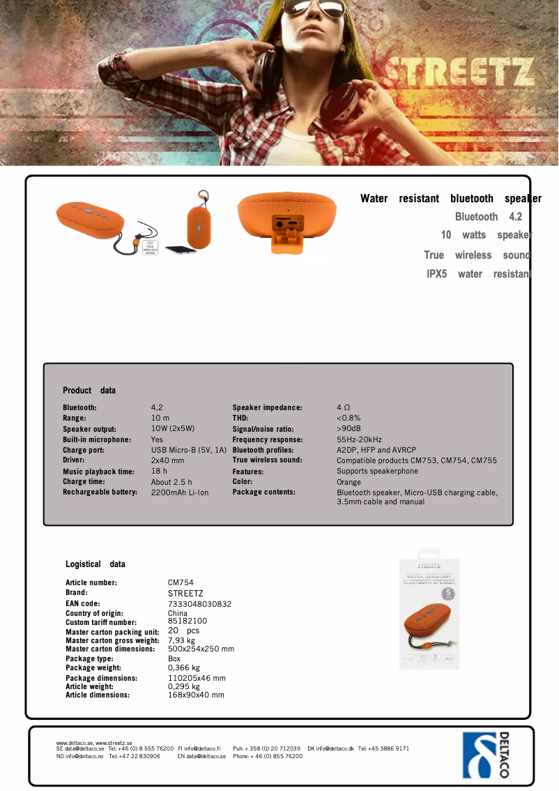 Image de la première page du manuel de l'appareil CM754