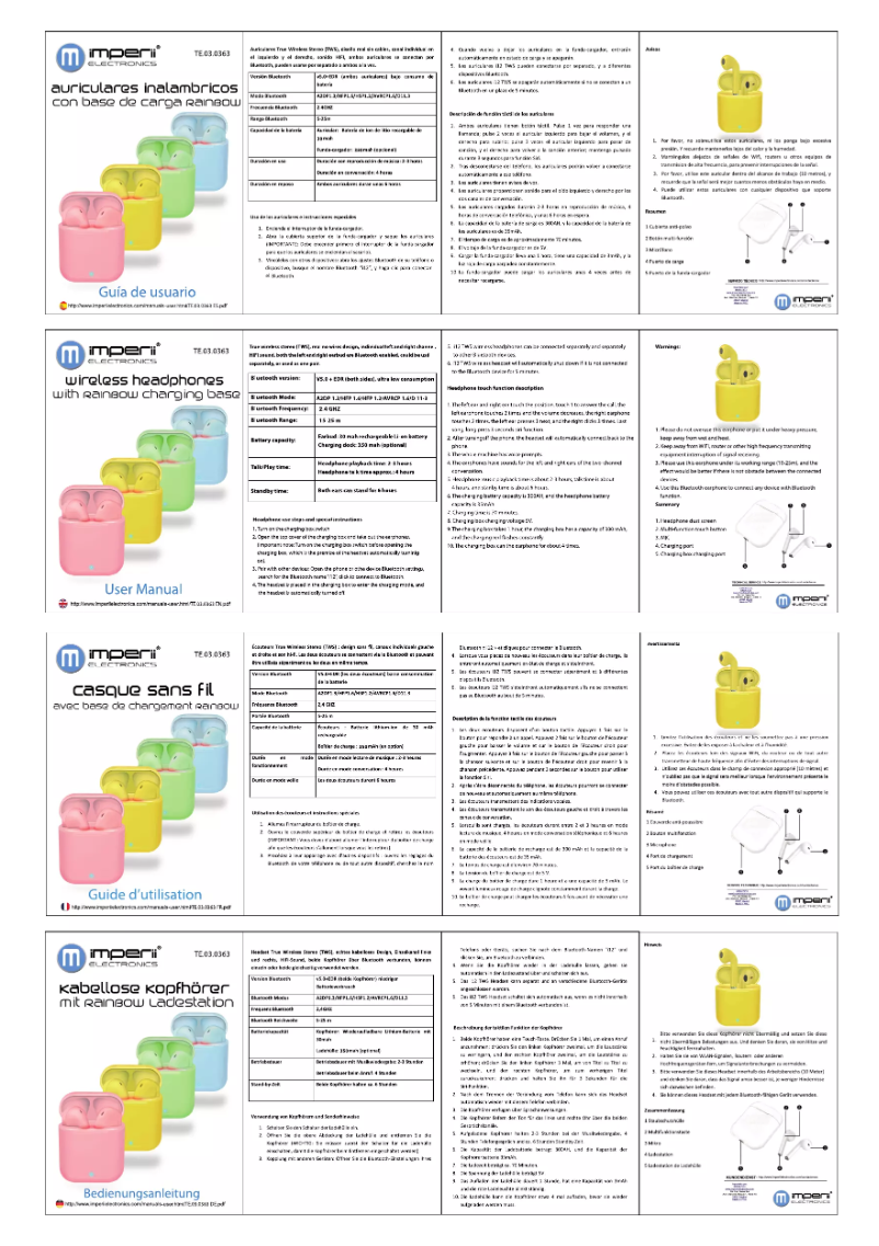 Imagen de la primera página del manual del dispositivo TE.03.0363.04