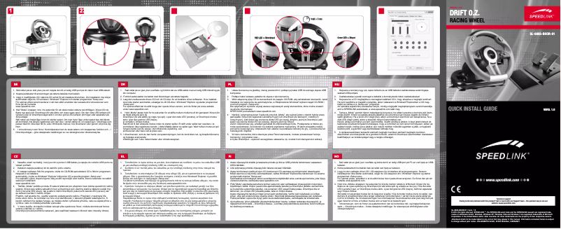 Page n°1 - Manuel utilisateur Speed-Link DRIFT O.Z. Racing Wheel
