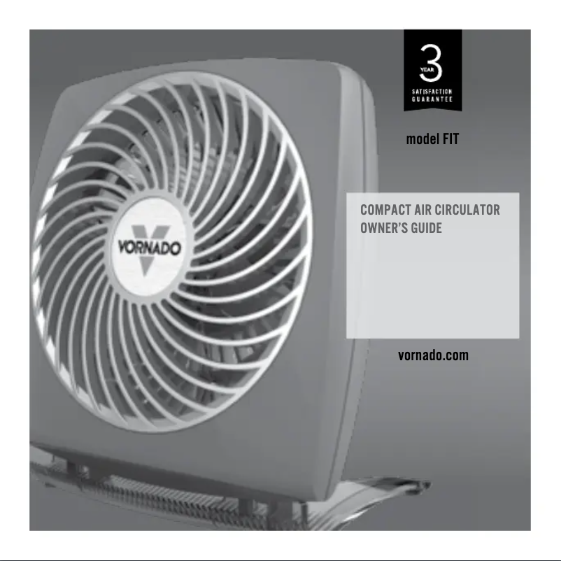 Página 1 del manual Manual de usuario Vornado FIT