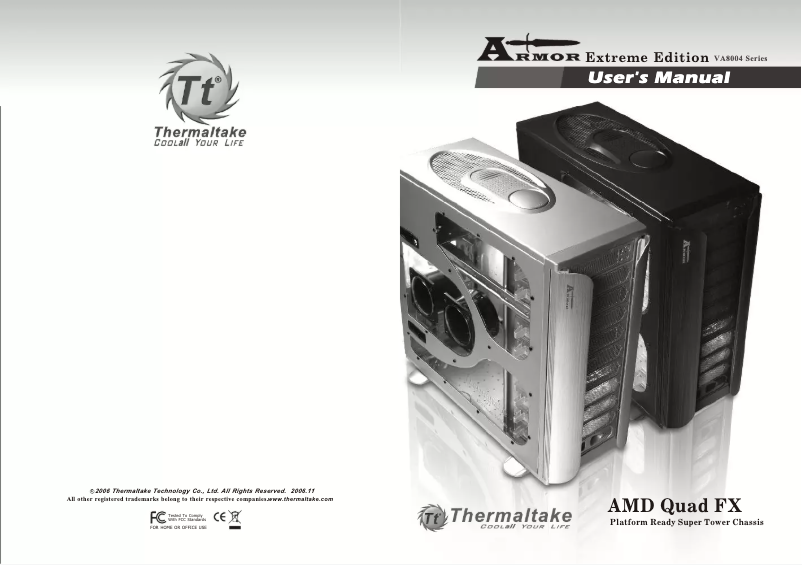 Page 1 de la notice Manuel utilisateur Thermaltake Armor Extreme Edition VA8004