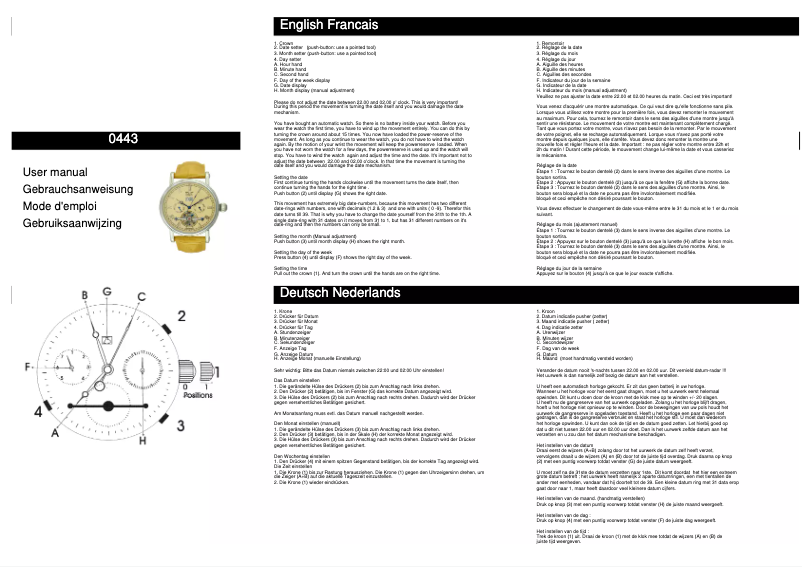 Page n°1 - Manuel utilisateur Davis 0443