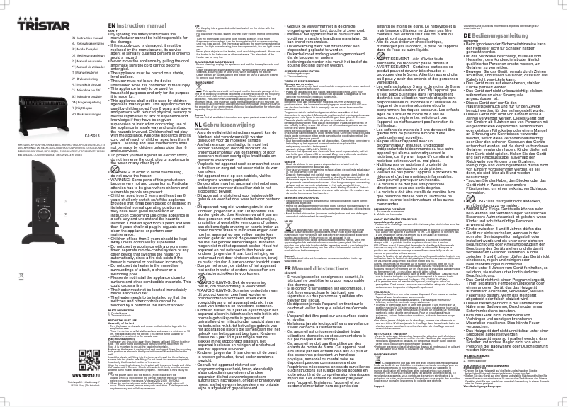 Image de la première page du manuel de l'appareil KA-5913