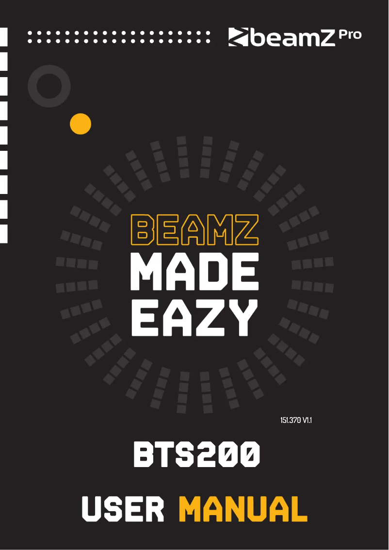 Image de la première page du manuel de l'appareil BTs200