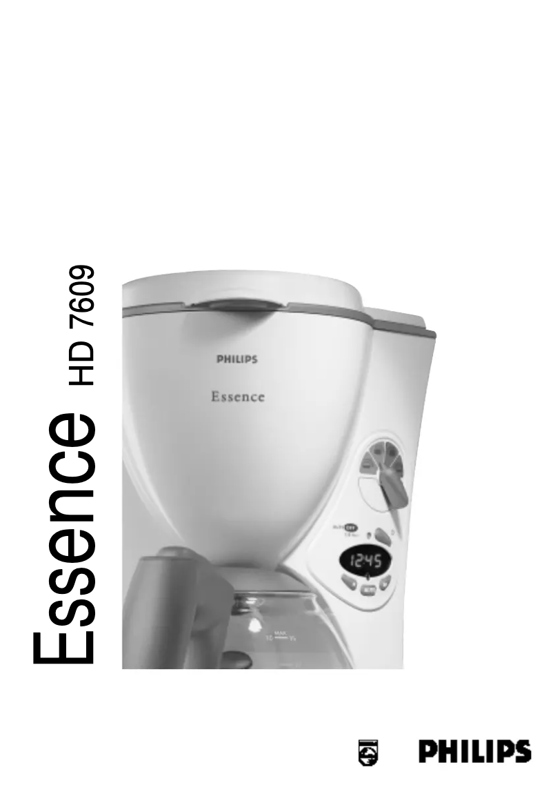 Image de la première page du manuel de l'appareil Essence HD7609