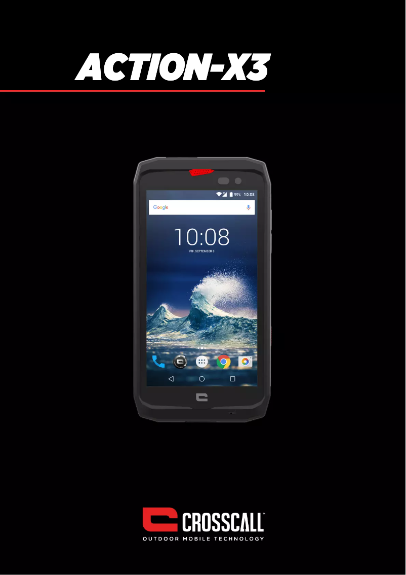 Page 1 de la notice Manuel utilisateur Crosscall ACTION-X3