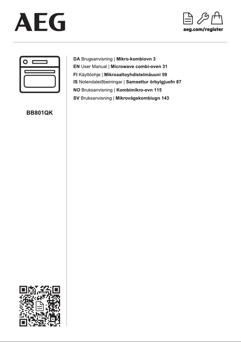 Image de la première page du manuel de l'appareil BB801QK