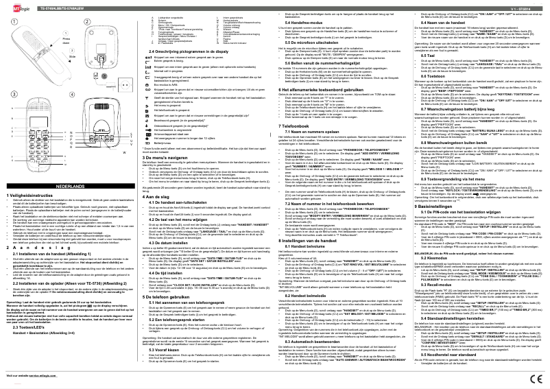 Imagen de la primera página del manual del dispositivo TE-5748ALBB