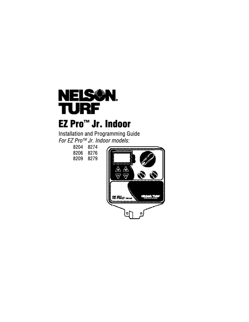 Page n°1 - Manuel utilisateur Nelson EZ Pro Jr. Indoor 8206