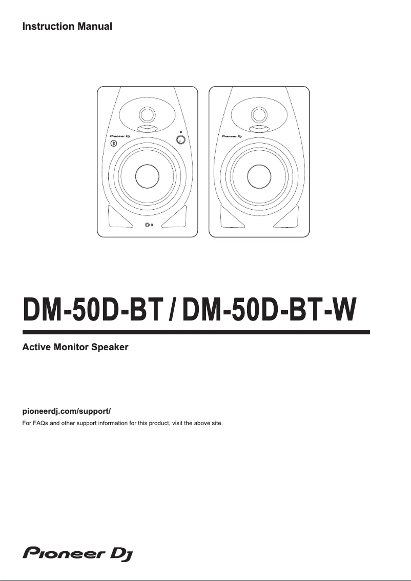 Image de la première page du manuel de l'appareil DM-50D-BT