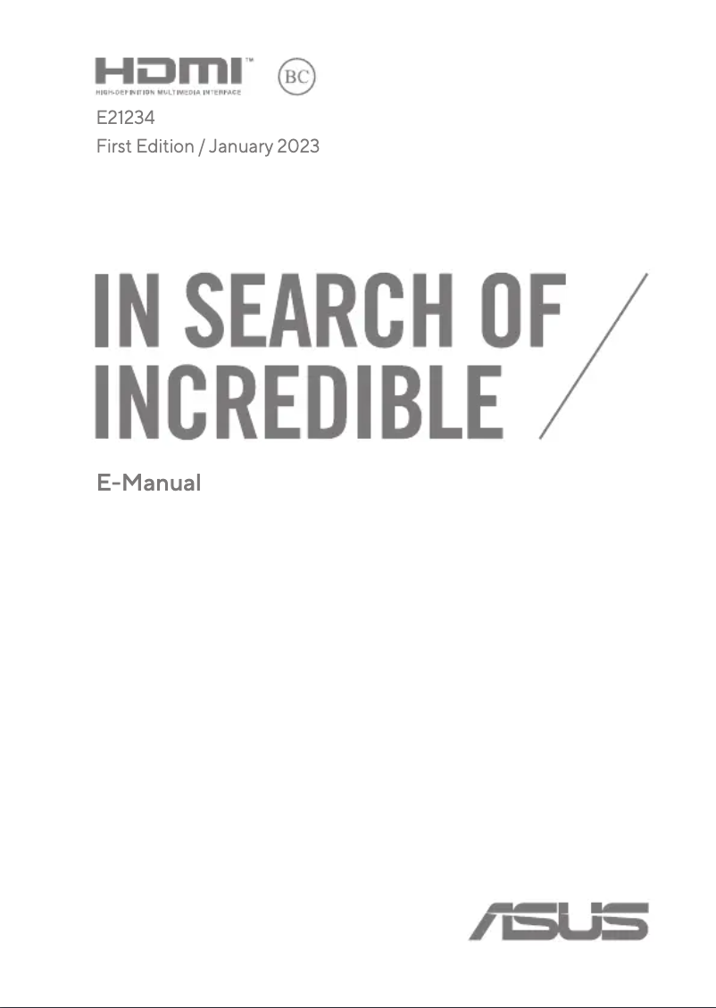 Page n°1 - Manuel utilisateur Asus ZenBook S