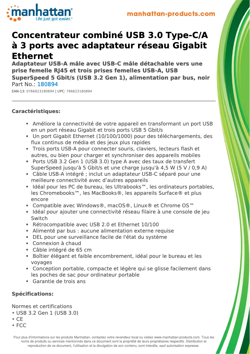 Image de la première page du manuel de l'appareil 180894