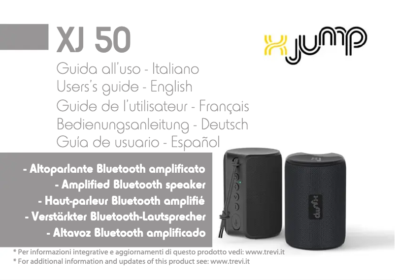 Page n°1 - Manuel utilisateur Trevi Xjump XJ 50