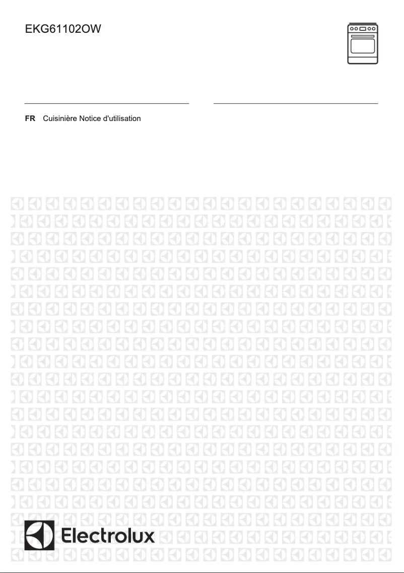 Page n°1 - Manuel utilisateur Electrolux EKG61102OW