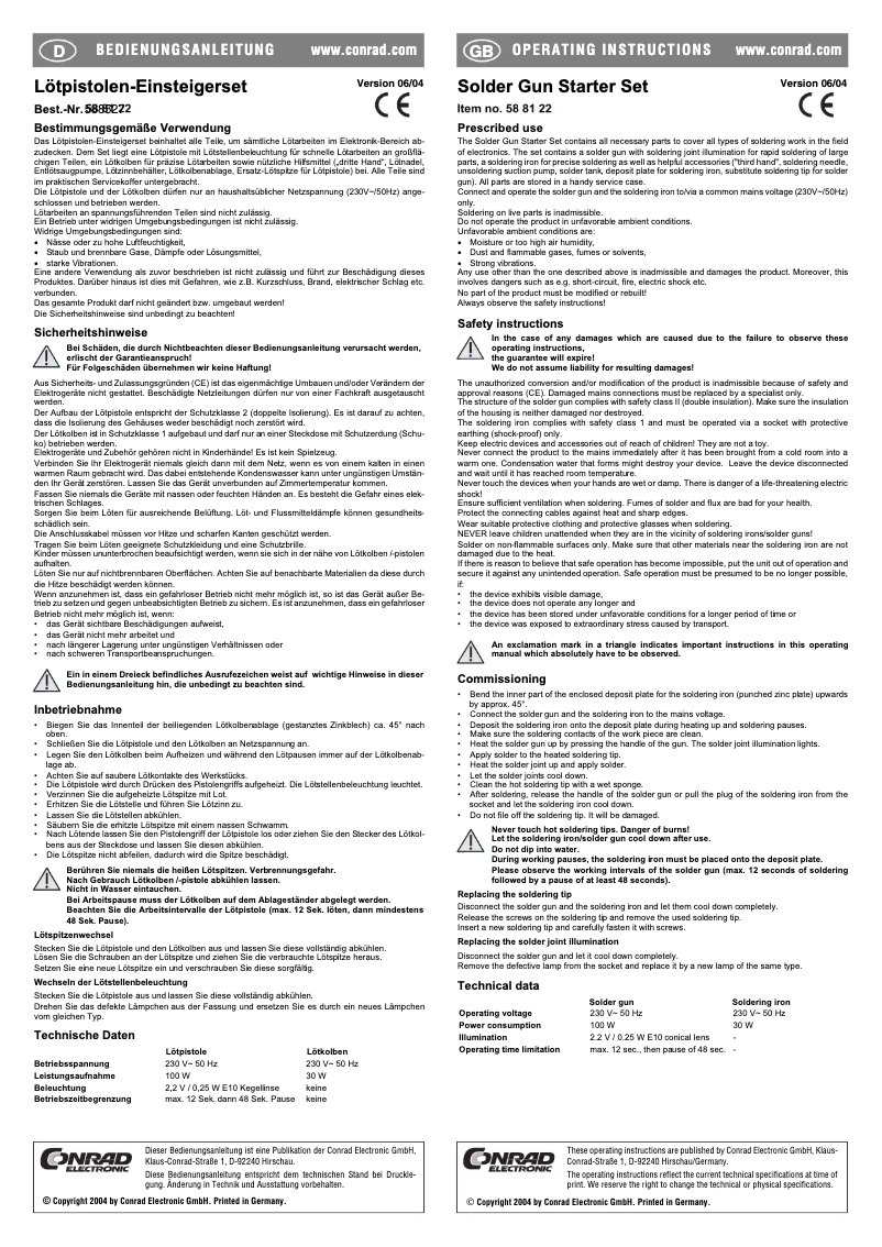 Page 1 de la notice Manuel utilisateur Toolcraft SK 3000