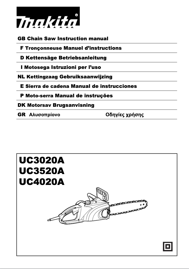 Page n°1 - Manuel utilisateur Makita UC4020A