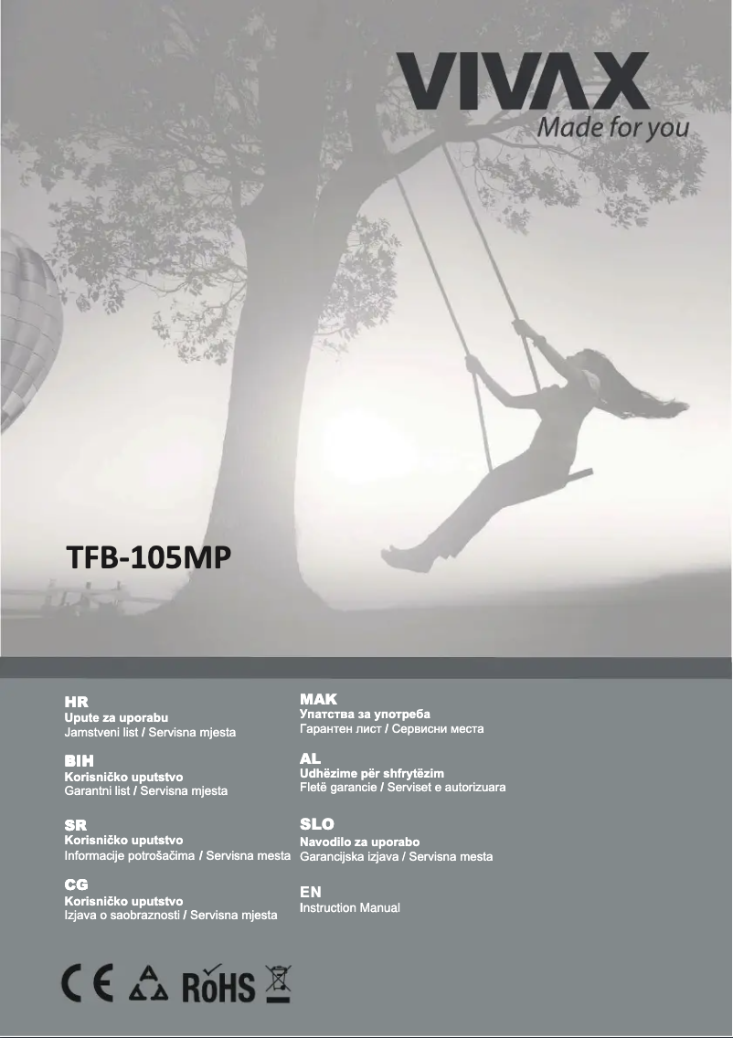 Image de la première page du manuel de l'appareil TFB105MD