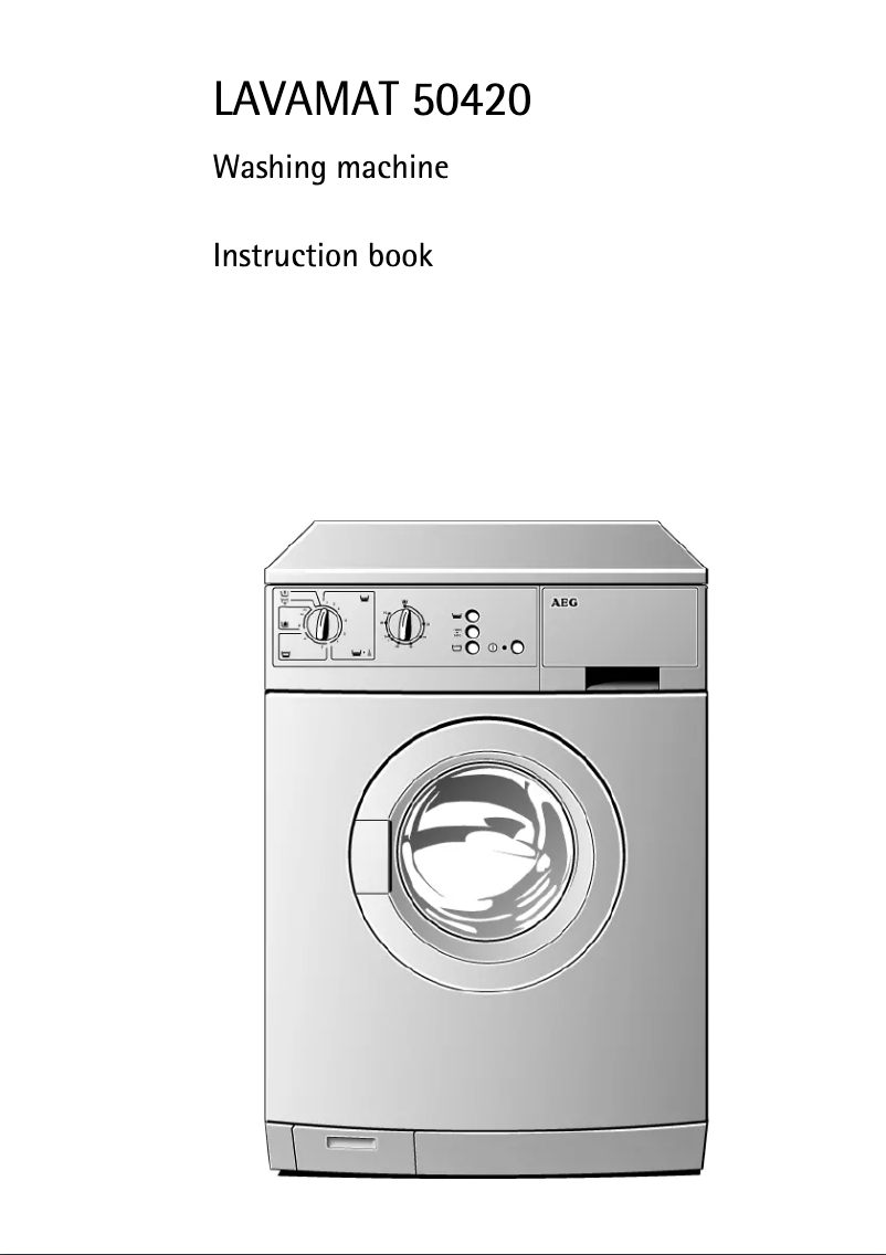 Page 1 de la notice Manuel utilisateur AEG Lavamat 50420w