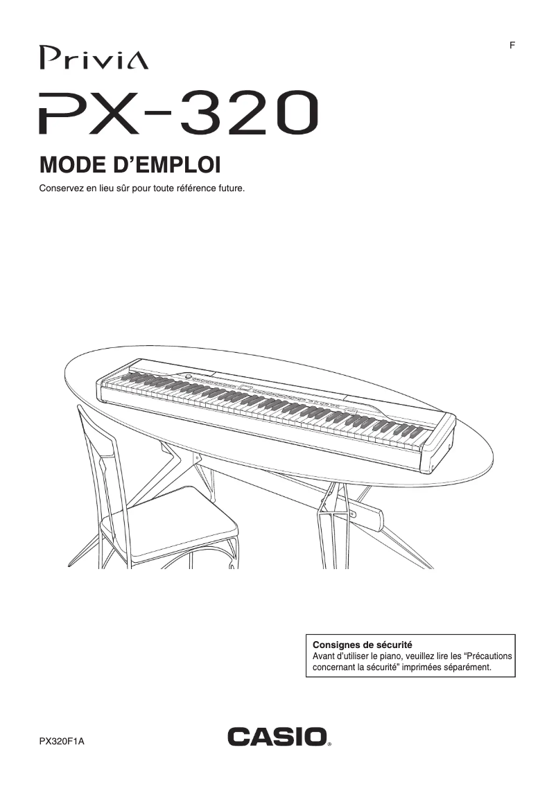 Page n°1 - Manuel utilisateur Casio Privia PX-320