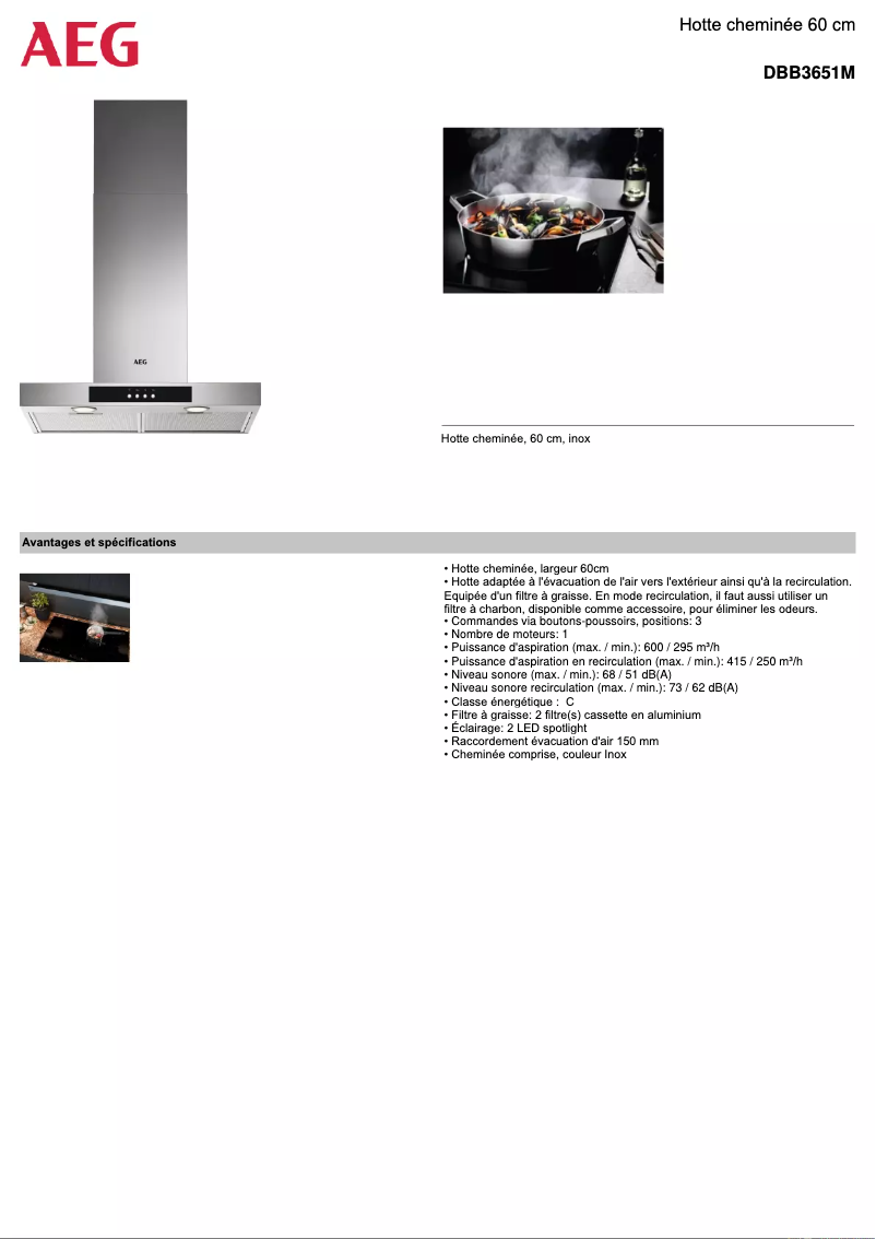 Imagen de la primera página del manual del dispositivo DBB3651M