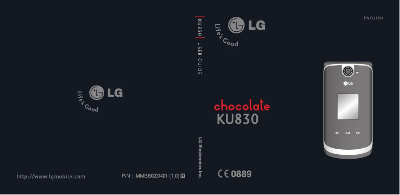 Image de la première page du manuel de l'appareil U830