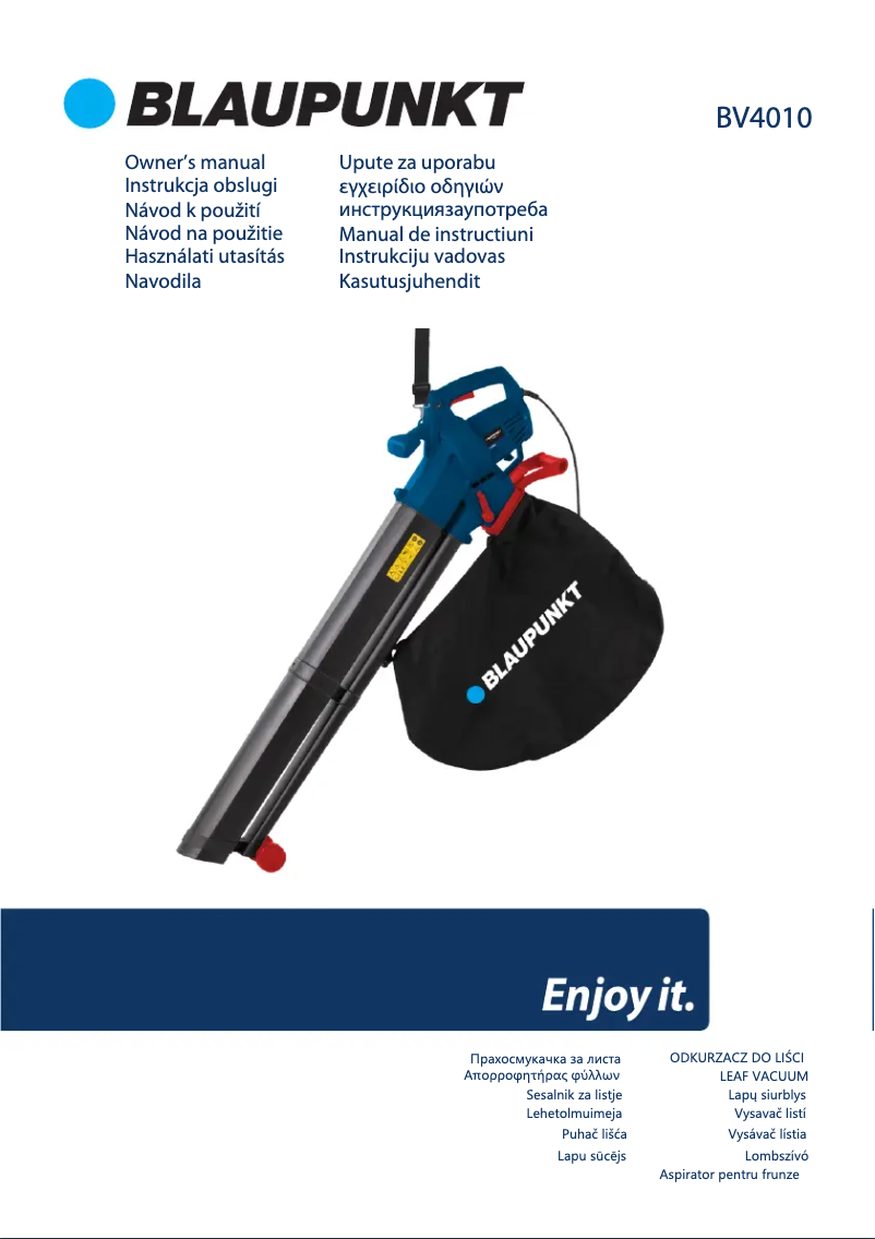 Page n°1 - Manuel utilisateur Blaupunkt BV4010