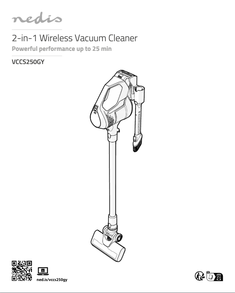 Page n°1 - Manuel utilisateur Nedis VCCS250GY