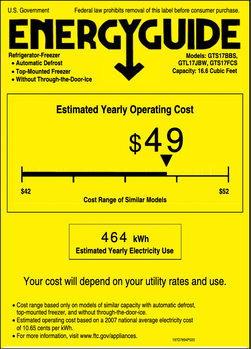 Image de la première page du manuel de l'appareil GTS17BBSLBB
