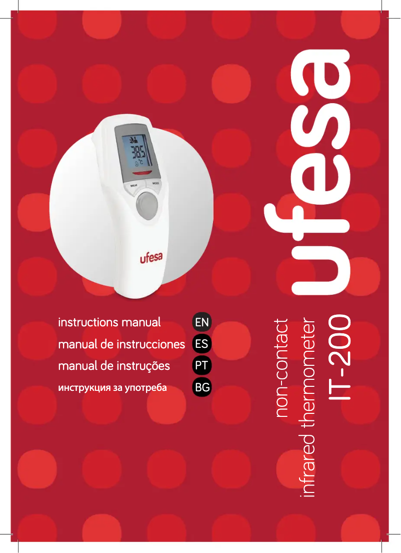 Page 1 de la notice Manuel utilisateur Ufesa IT-200