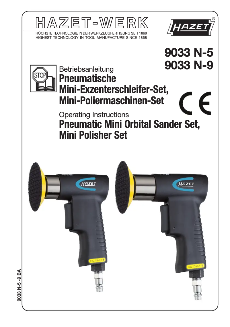 Image de la première page du manuel de l'appareil 9033N-5